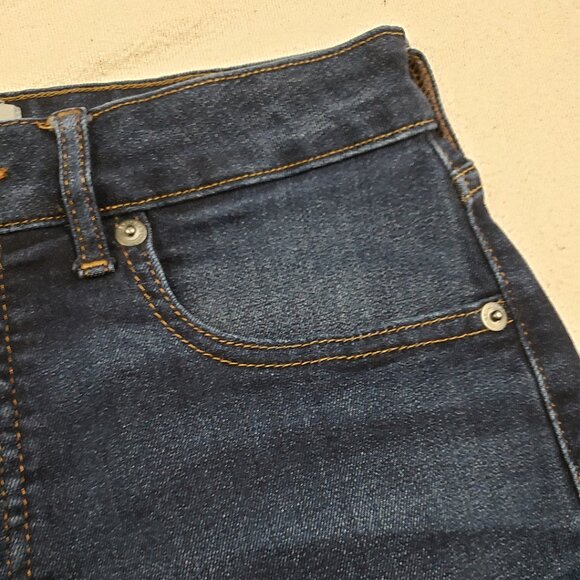 Everlane Dark The Curvy High-Rise Skinny Jean Size 28 Crop Dark Wash Slim - Picture 7 of 16